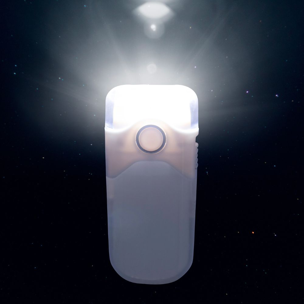 ALECTO Lampe de poche LED rechargeable et veilleuse automatique - Induction - Éclairage d'urgence - Blanc