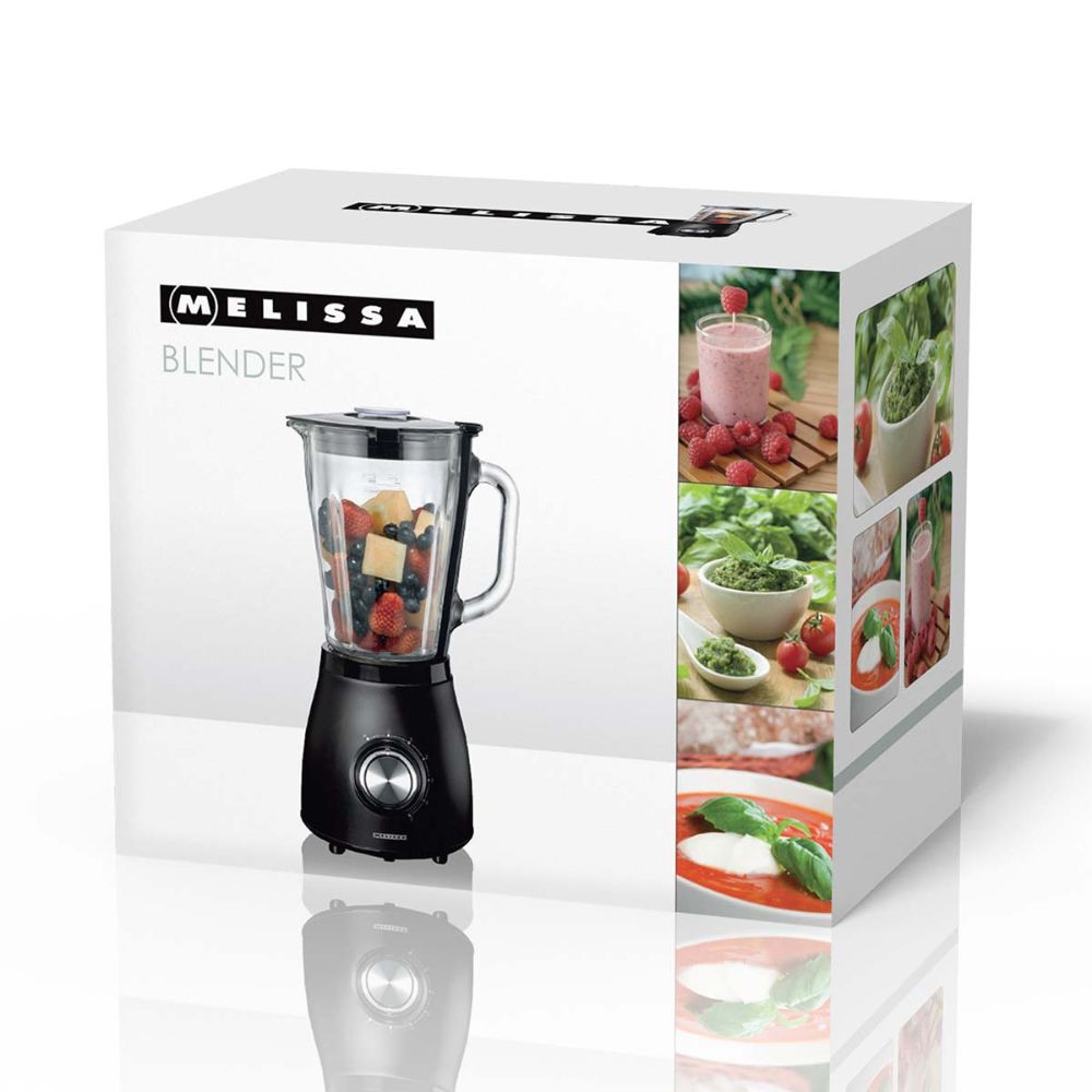 MELISSA Blender mixeur de table - 500 W - Bol en verre 1,5 L - 5 Vitesses + Pulse - Noir mat3 MELISSA Blender mixeur de table - 500 W - Bol en verre 1,5 L - 5 Vitesses + Pulse - Noir mat