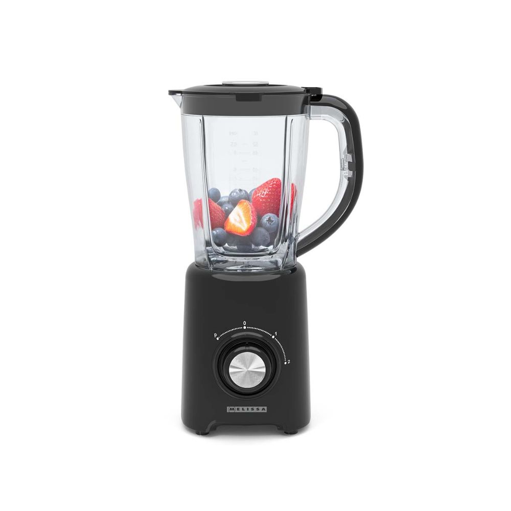 MELISSA Blender mixeur de table - 800 W - 1,5 L - 2 Vitesses + Pulse - 4 Lames en acier inoxydable - Noir2 MELISSA Blender mixeur de table - 800 W - 1,5 L - 2 Vitesses + Pulse - 4 Lames en acier inoxydable - Noir