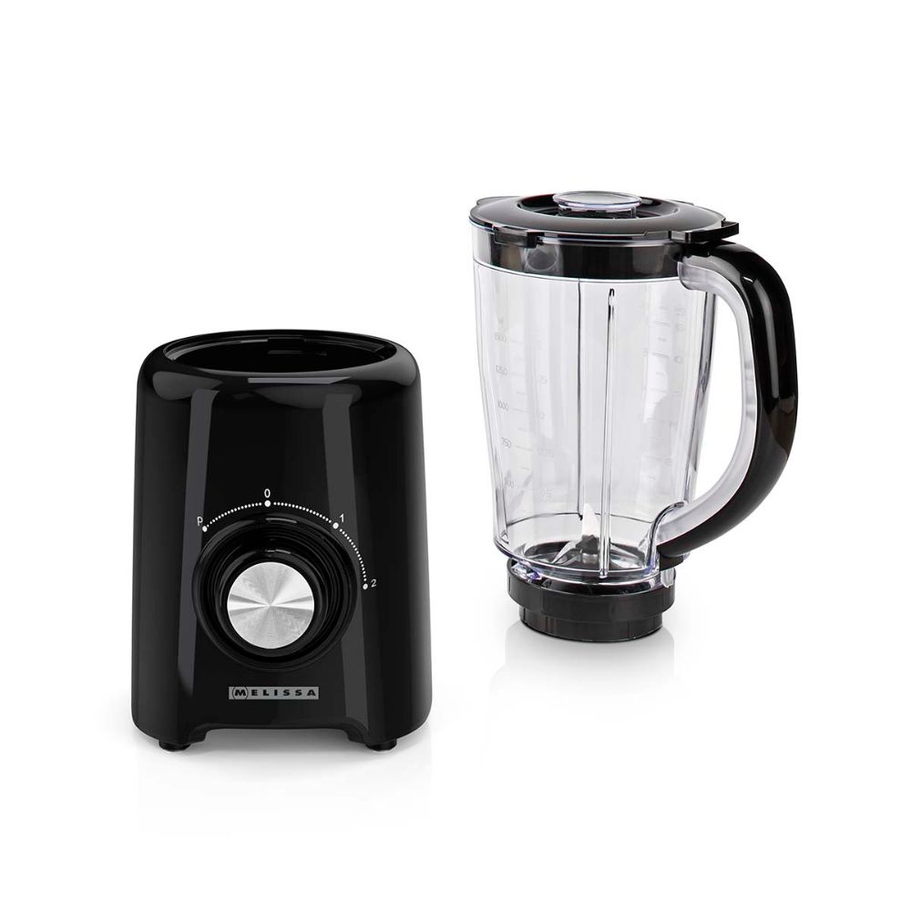 MELISSA Blender mixeur de table - 800 W - 1,5 L - 2 Vitesses + Pulse - 4 Lames en acier inoxydable - Noir4 MELISSA Blender mixeur de table - 800 W - 1,5 L - 2 Vitesses + Pulse - 4 Lames en acier inoxydable - Noir