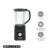 MELISSA Blender mixeur de table - 800 W - 1,5 L - 2 Vitesses + Pulse - 4 Lames en acier inoxydable - Noir6 MELISSA Blender mixeur de table - 800 W - 1,5 L - 2 Vitesses + Pulse - 4 Lames en acier inoxydable - Noir