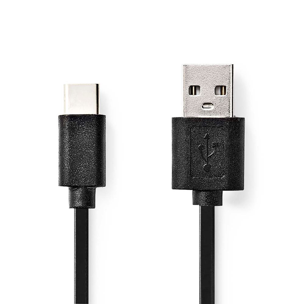 NEDIS Câble USB 2.0 - USB-A Mâle vers USB-C™ Mâle - 1,00 m - Noir NEDIS Câble USB 2.0 - USB-A Mâle vers USB-C™ Mâle - 3,00 m - Noir