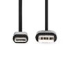 NEDIS Câble USB 2.0 - USB-A Mâle vers USB-C™ Mâle - 1,00 m - Noir1 NEDIS Câble USB 2.0 - USB-A Mâle vers USB-C™ Mâle - 3,00 m - Noir