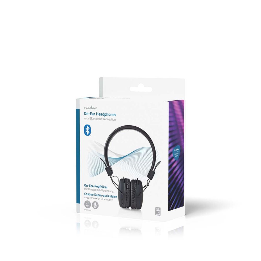NEDIS Casque Filaire On-Ear - Jack 3,5 mm - Câble 1,20 m - Noir2 NEDIS Casque Filaire On-Ear - Jack 3,5 mm - Câble 1,20 m - Noir