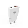 NEDIS Chargeur mural GaN - 30 W - USB-C™ Power Delivery & USB-A Quick Charge™ - Blanc NEDIS Chargeur mural GaN - 30 W - USB-C™ Power Delivery & USB-A Quick Charge™ - Blanc