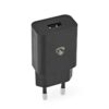 NEDIS Chargeur mural USB-A - 12 W / 2,4 A - Noir
