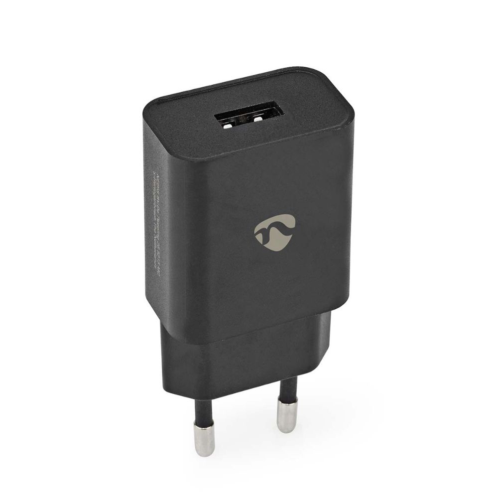 NEDIS Chargeur mural USB-A - 12 W / 2,4 A - Noir