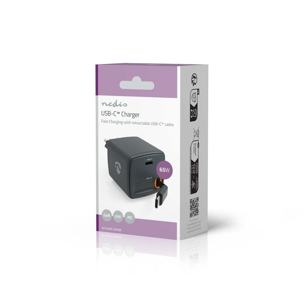 NEDIS Chargeur mural USB-C 65 W