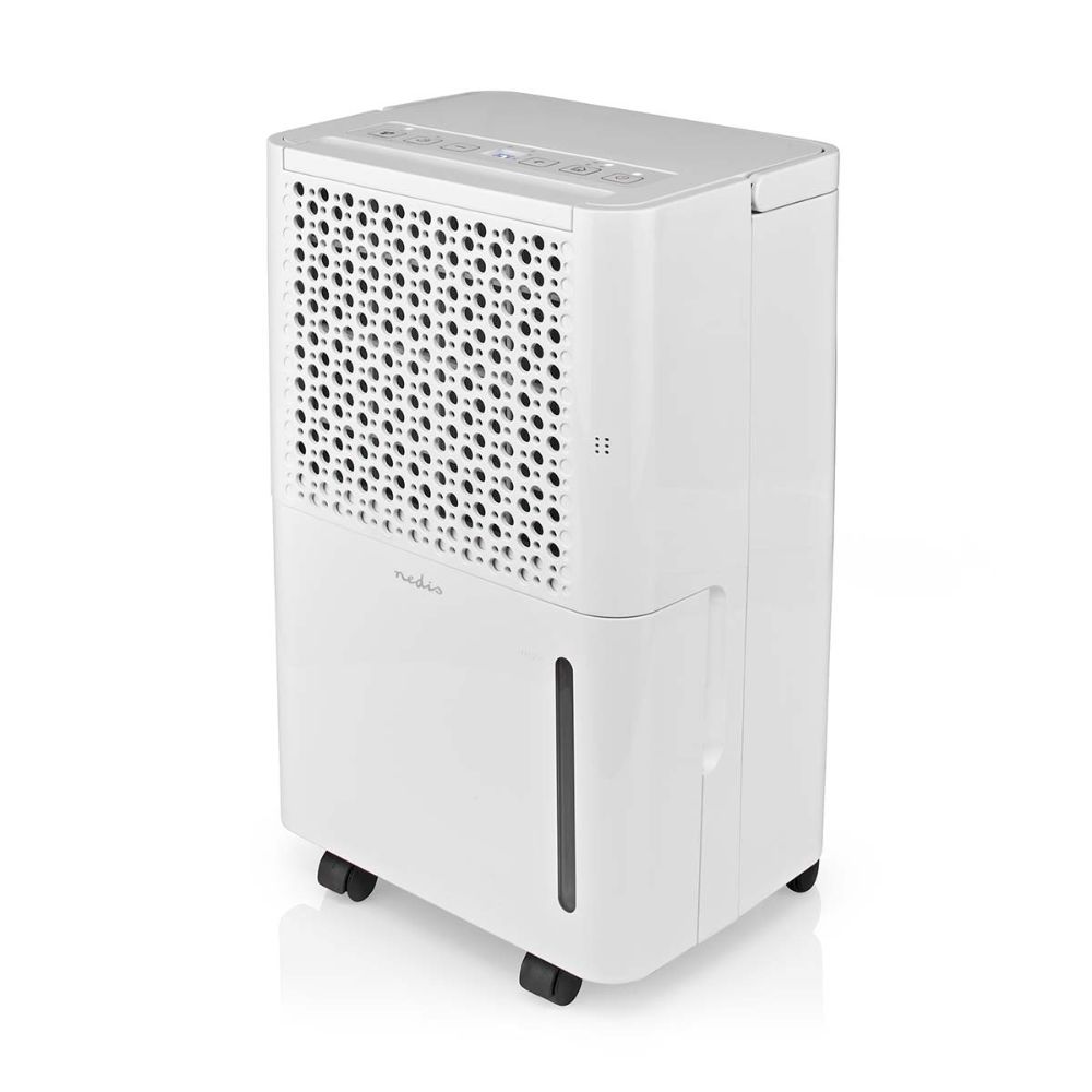 NEDIS Déshumidificateur - 10 L/Jour - Réservoir 2,1 L - Hygrostat réglable - Blanc