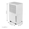 NEDIS Déshumidificateur - 10 L/Jour - Réservoir 2,1 L - Hygrostat réglable - Blanc