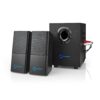 NEDIS Haut-parleur de Jeux 2.1 - 33 W - Caisson de basses & Satellites - Alimenté par USB - Noir