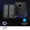 NEDIS Haut-parleur de Jeux 2.1 - 33 W - Caisson de basses & Satellites - Alimenté par USB - Noir