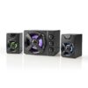NEDIS Haut-parleur de Jeux 2.1 - 33 W - Éclairage LED Multicolore - Alimenté par USB - Noir