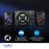 NEDIS Haut-parleur de Jeux 2.1 - 33 W - Éclairage LED Multicolore - Alimenté par USB - Noir
