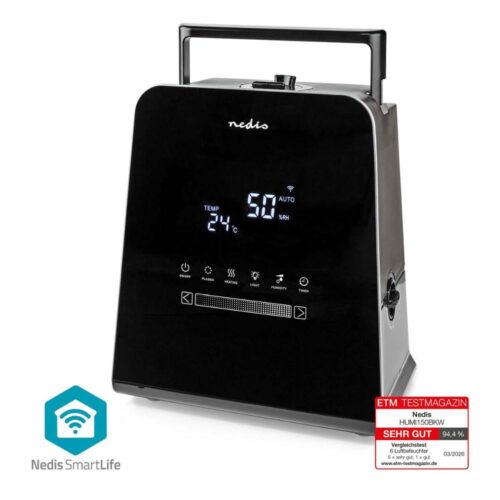 NEDIS Humidificateur SmartLife Ultrasonique Wi-Fi - 110 W 5,5 L - Brume Fraîche et Chaude - Noir NEDIS Humidificateur SmartLife Ultrasonique Wi-Fi - 110 W / 5,5 L - Brume Fraîche et Chaude - Noir