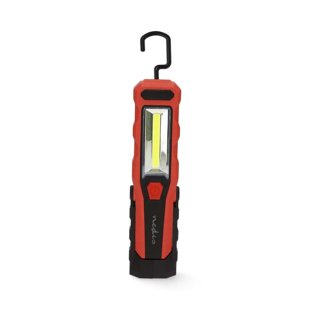 NEDIS Lampe de travail LED rechargeable - 5 W 230 lm - Tête rotative - Clip de fixation - IPX4 - Noir NEDIS Lampe de travail LED rechargeable - 5 W / 230 lm - Tête rotative - Clip de fixation - IPX4 - Noir