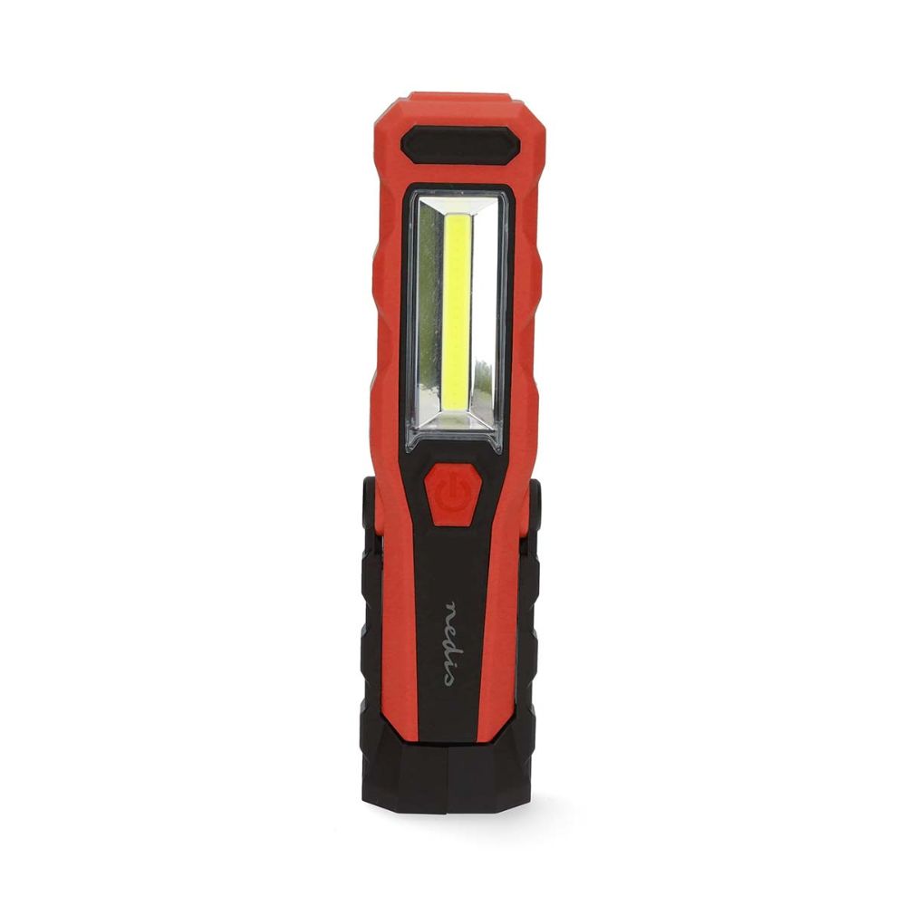 NEDIS Lampe de travail LED rechargeable - 5 W 230 lm - Tête rotative - Clip de fixation - IPX4 - Noir1 NEDIS Lampe de travail LED rechargeable - 5 W / 230 lm - Tête rotative - Clip de fixation - IPX4 - Noir