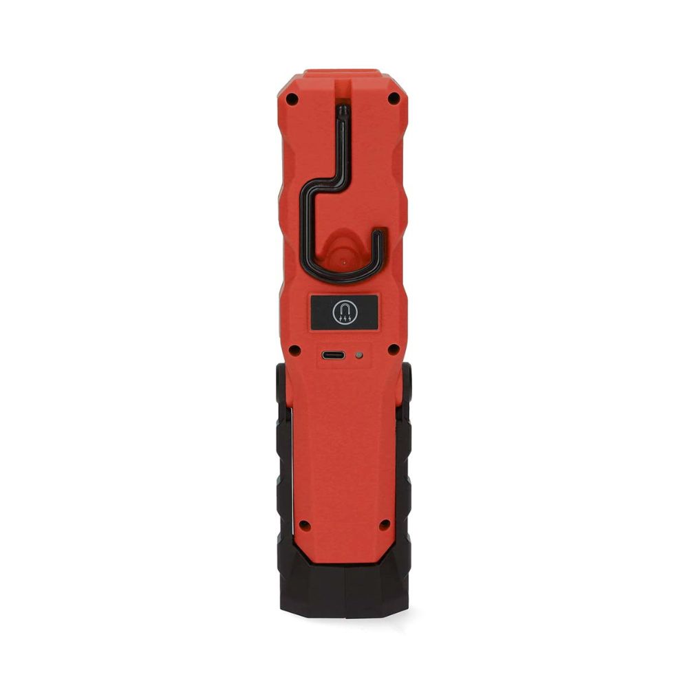 NEDIS Lampe de travail LED rechargeable - 5 W 230 lm - Tête rotative - Clip de fixation - IPX4 - Noir2 NEDIS Lampe de travail LED rechargeable - 5 W / 230 lm - Tête rotative - Clip de fixation - IPX4 - Noir