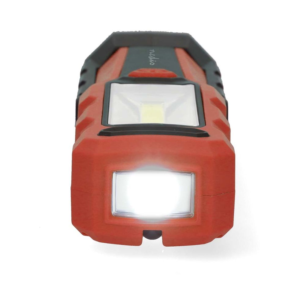 NEDIS Lampe de travail LED rechargeable - 5 W 230 lm - Tête rotative - Clip de fixation - IPX4 - Noir3 NEDIS Lampe de travail LED rechargeable - 5 W / 230 lm - Tête rotative - Clip de fixation - IPX4 - Noir