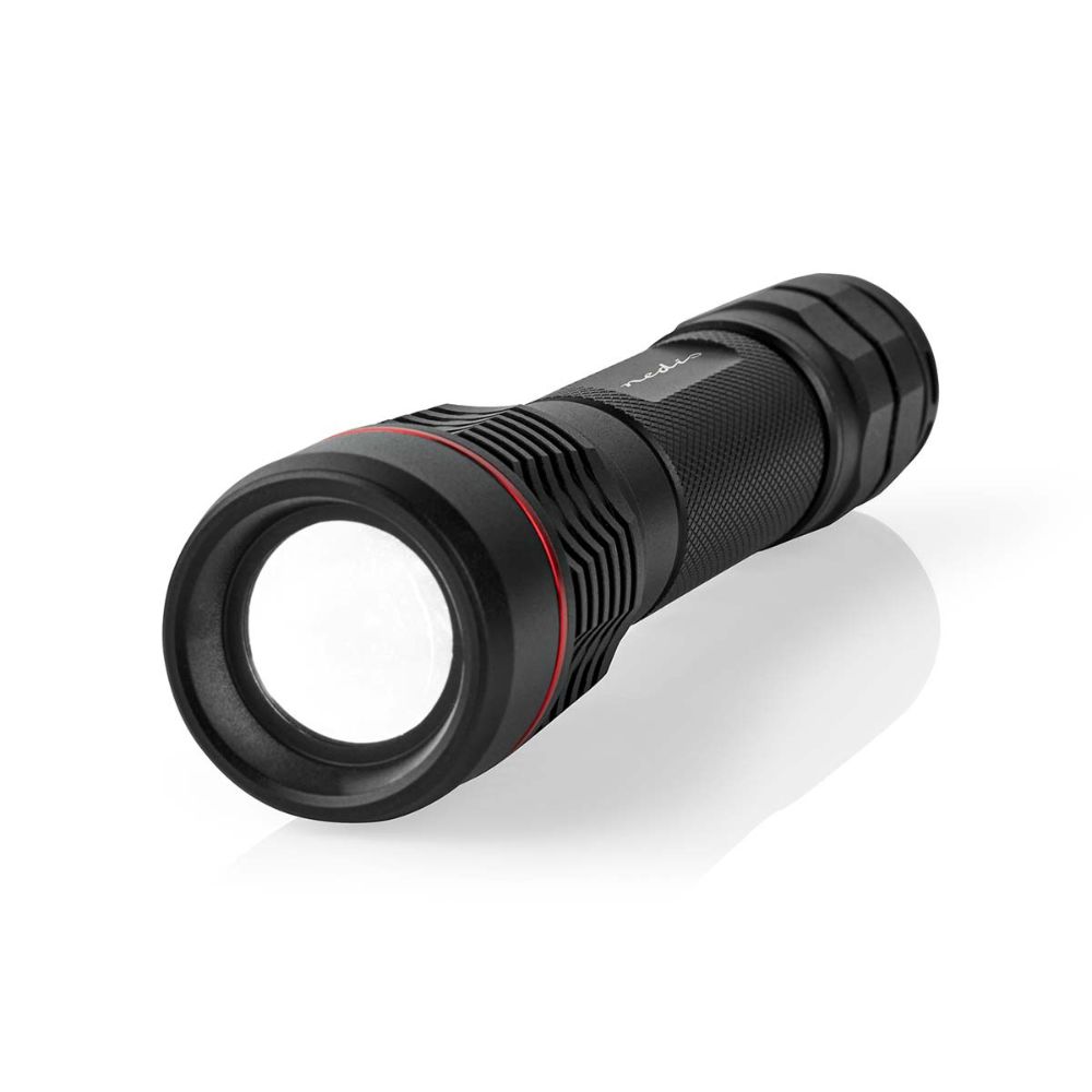 NEDIS Lampe torche LED étanche et submersible - 10 W 1000 lm - IPX7 - Aluminium anodisé - Noir NEDIS Lampe torche LED étanche et submersible - 10 W / 1000 lm - IPX7 - Aluminium anodisé - Noir