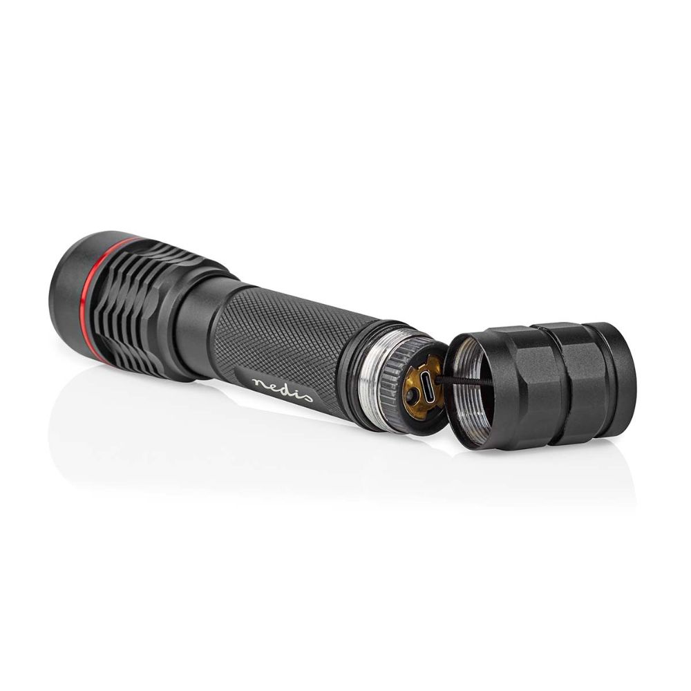 NEDIS Lampe torche LED étanche et submersible - 10 W 1000 lm - IPX7 - Aluminium anodisé - Noir8 NEDIS Lampe torche LED étanche et submersible - 10 W / 1000 lm - IPX7 - Aluminium anodisé - Noir