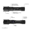 NEDIS Lampe torche LED rechargeable - 10 W / 1000 lm