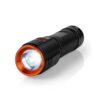 NEDIS Lampe torche LED robuste rechargeable - 20 W / 2000 lm - IPX6 - Aluminium anodisé - Noir / Orange