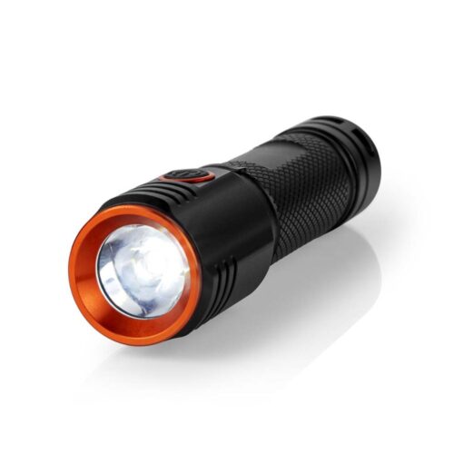 NEDIS Lampe torche LED robuste rechargeable - 20 W 2000 lm - IPX6 - Aluminium anodisé - Noir Orange NEDIS Lampe torche LED robuste rechargeable - 20 W / 2000 lm - IPX6 - Aluminium anodisé - Noir / Orange