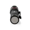 NEDIS Lampe torche LED robuste rechargeable - 20 W / 2000 lm - IPX6 - Aluminium anodisé - Noir / Orange