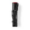 NEDIS Lampe torche LED robuste rechargeable - 20 W / 2000 lm - IPX6 - Aluminium anodisé - Noir / Orange