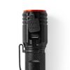NEDIS Lampe torche LED robuste rechargeable - 20 W / 2000 lm - IPX6 - Aluminium anodisé - Noir / Orange