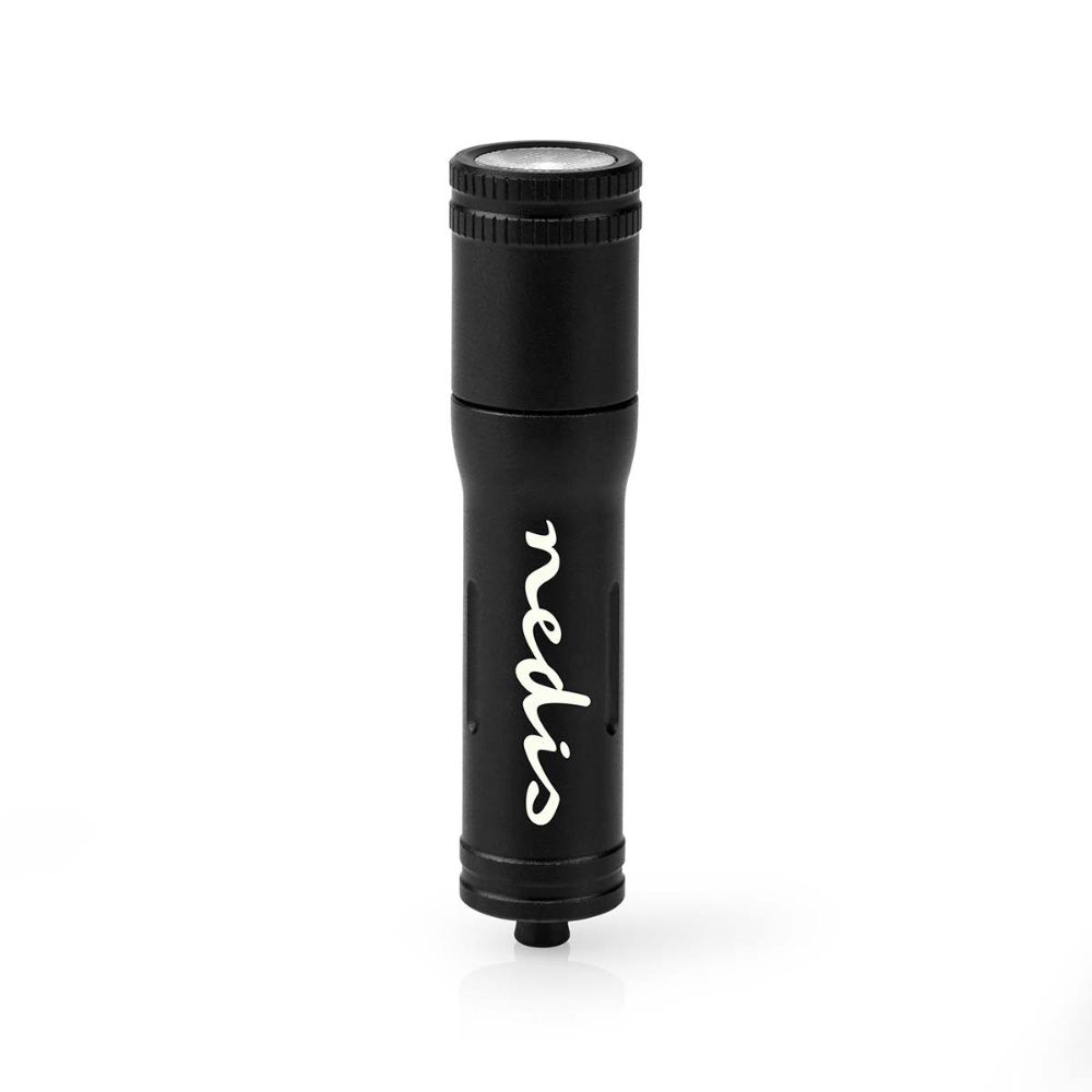 NEDIS Lampe torche de poche LED / Porte-clés - 3 W / 100 lm - Aluminium anodisé - IPX4 - Noir