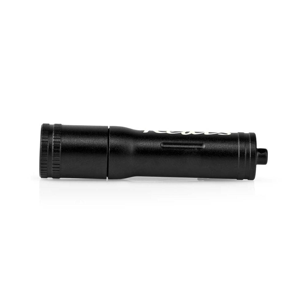 NEDIS Lampe torche de poche LED / Porte-clés - 3 W / 100 lm - Aluminium anodisé - IPX4 - Noir