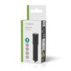 NEDIS Lampe torche de poche LED / Porte-clés - 3 W / 100 lm - Aluminium anodisé - IPX4 - Noir