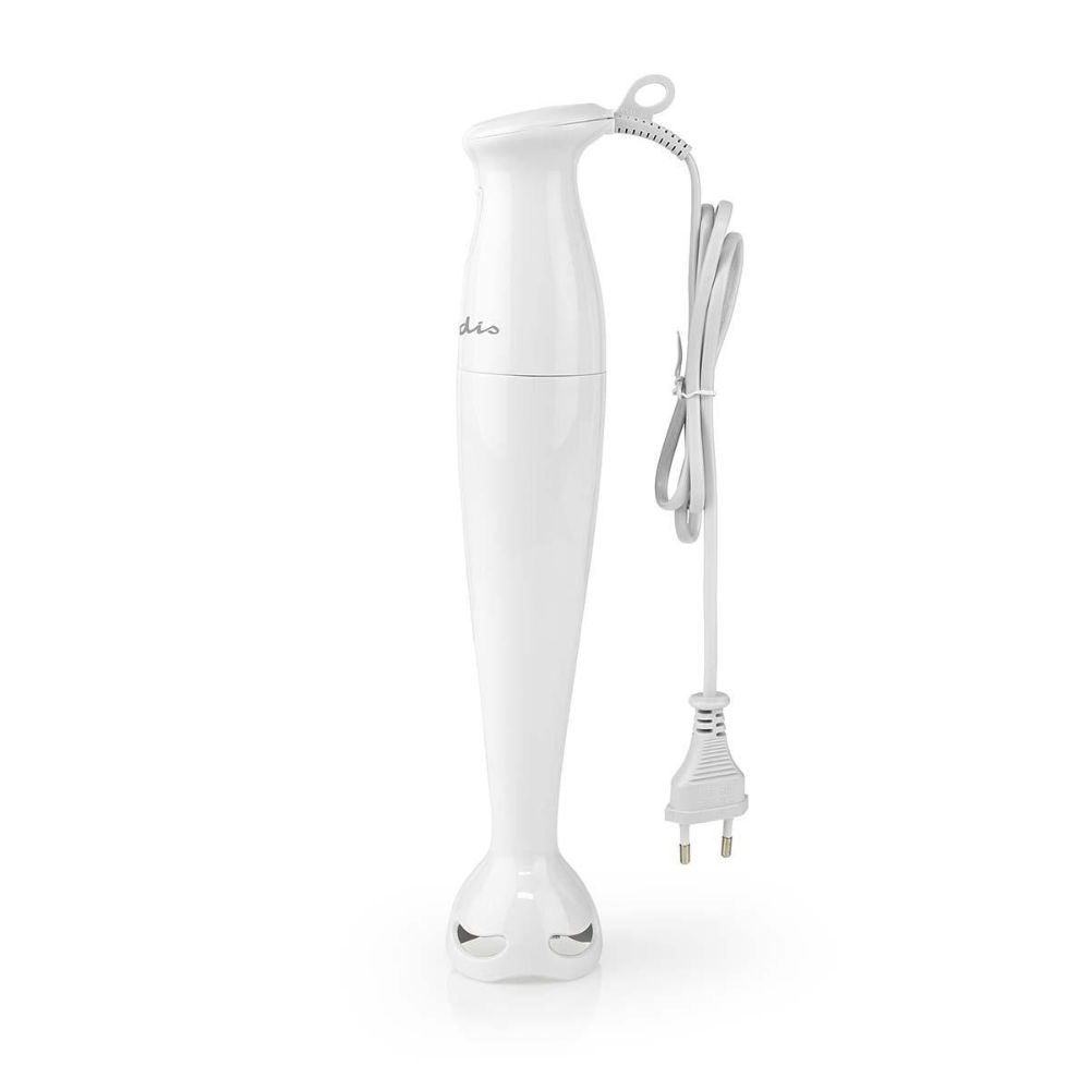 NEDIS Mixeur plongeant - 150 W - 1 Vitesse - Lames ultra-aiguisées - Compact et léger - Blanc