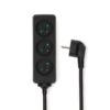 NEDIS Prise d'extension 3 voies 3680 W - Câble 1,50 m Noir