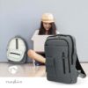NEDIS Sac à dos pour ordinateur portable - 10" à 16" - Organisation intelligente - 10 Compartiments - Gris