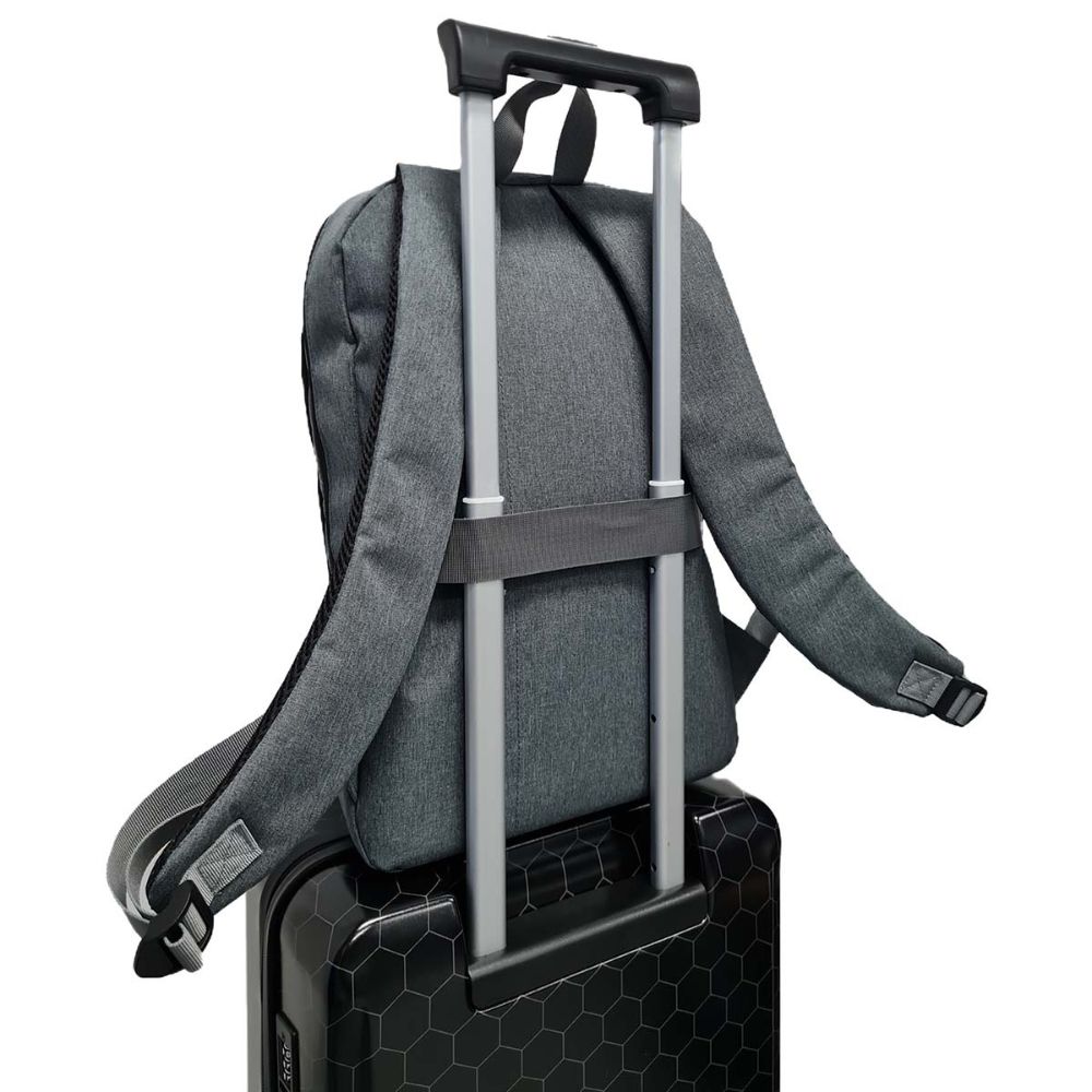 NEDIS Sac à dos pour ordinateur portable - 10" à 16" - Organisation intelligente - 10 Compartiments - Gris