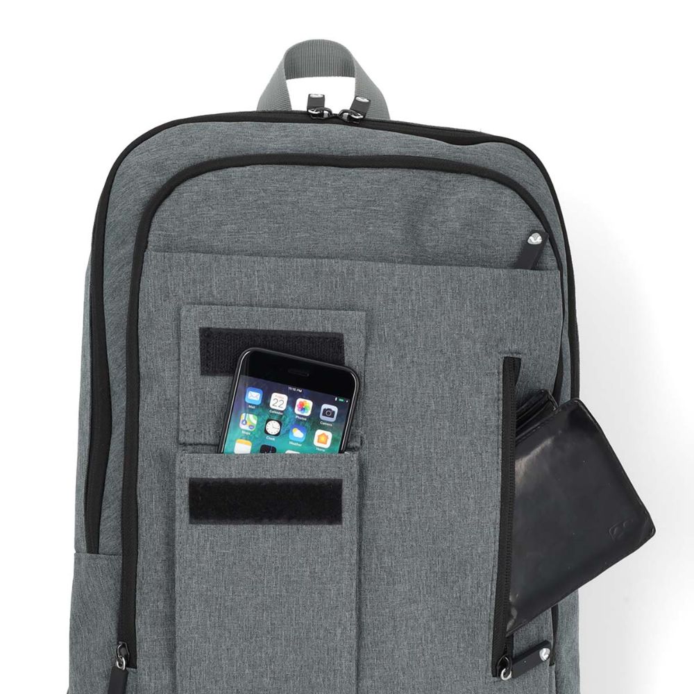 NEDIS Sac à dos pour ordinateur portable - 10" à 16" - Organisation intelligente - 10 Compartiments - Gris