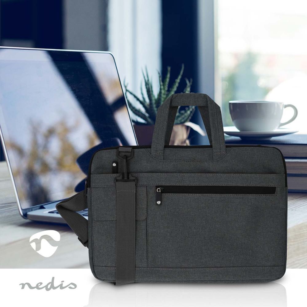 NEDIS Sacoche pour ordinateur portable Noir - 15 à 16 - 8 Compartiments1 NEDIS Sacoche pour ordinateur portable Noir - 15" à 16" - 8 Compartiments