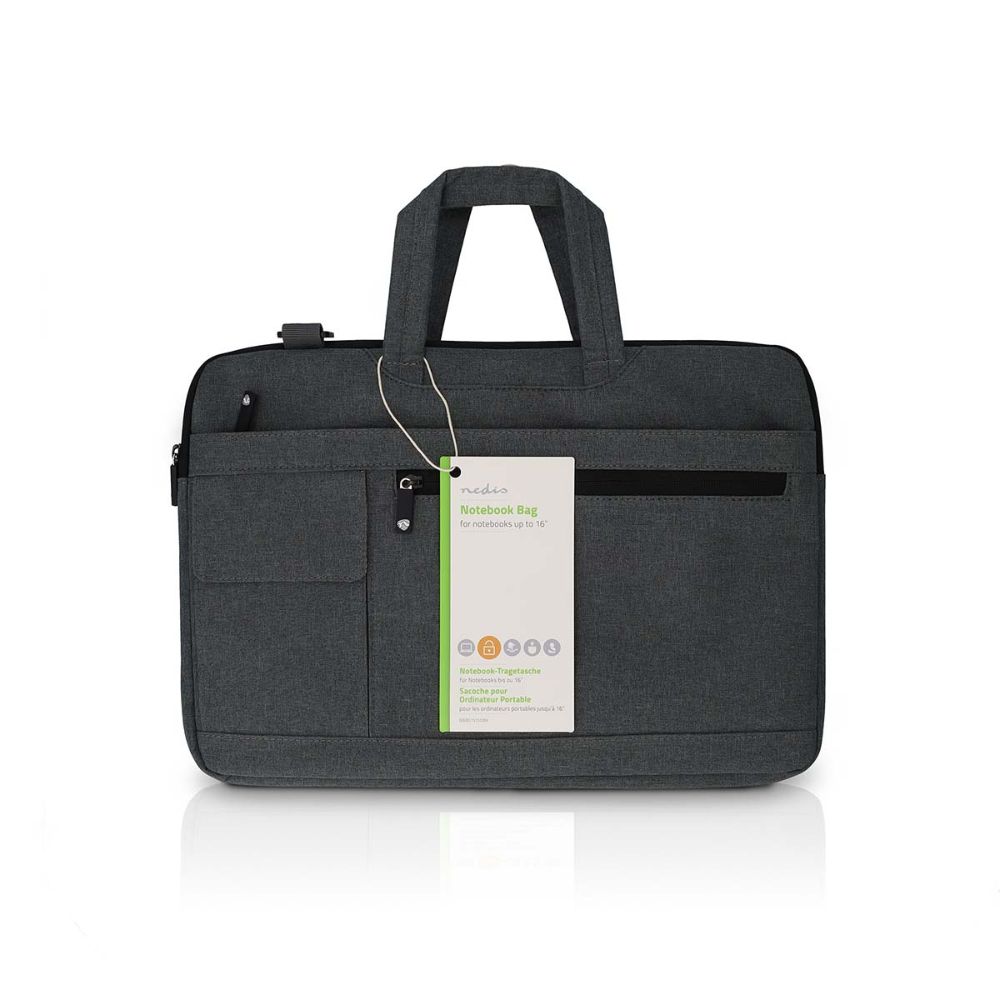NEDIS Sacoche pour ordinateur portable Noir - 15 à 16 - 8 Compartiments4 NEDIS Sacoche pour ordinateur portable Noir - 17" à 18" - 8 Compartiments
