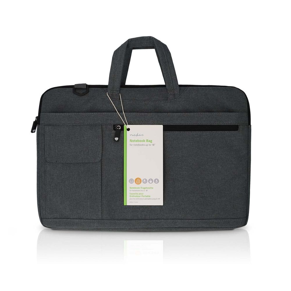 NEDIS Sacoche pour ordinateur portable Noir - 17 à 18 - 8 Compartiments NEDIS Sacoche pour ordinateur portable Noir - 15" à 16" - 8 Compartiments