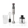 NEDIS Set Mixeur plongeant 3-en-1 - 800 W - Vitesse variable & Impulsion - Pied Inox