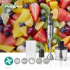 NEDIS Set Mixeur plongeant 3-en-1 - 800 W - Vitesse variable & Impulsion - Pied Inox