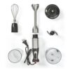 NEDIS Set Mixeur plongeant 3-en-1 - 800 W - Vitesse variable & Impulsion - Pied Inox