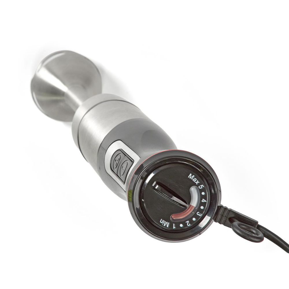 NEDIS Set Mixeur plongeant 3-en-1 - 800 W - Vitesse variable & Impulsion - Pied Inox