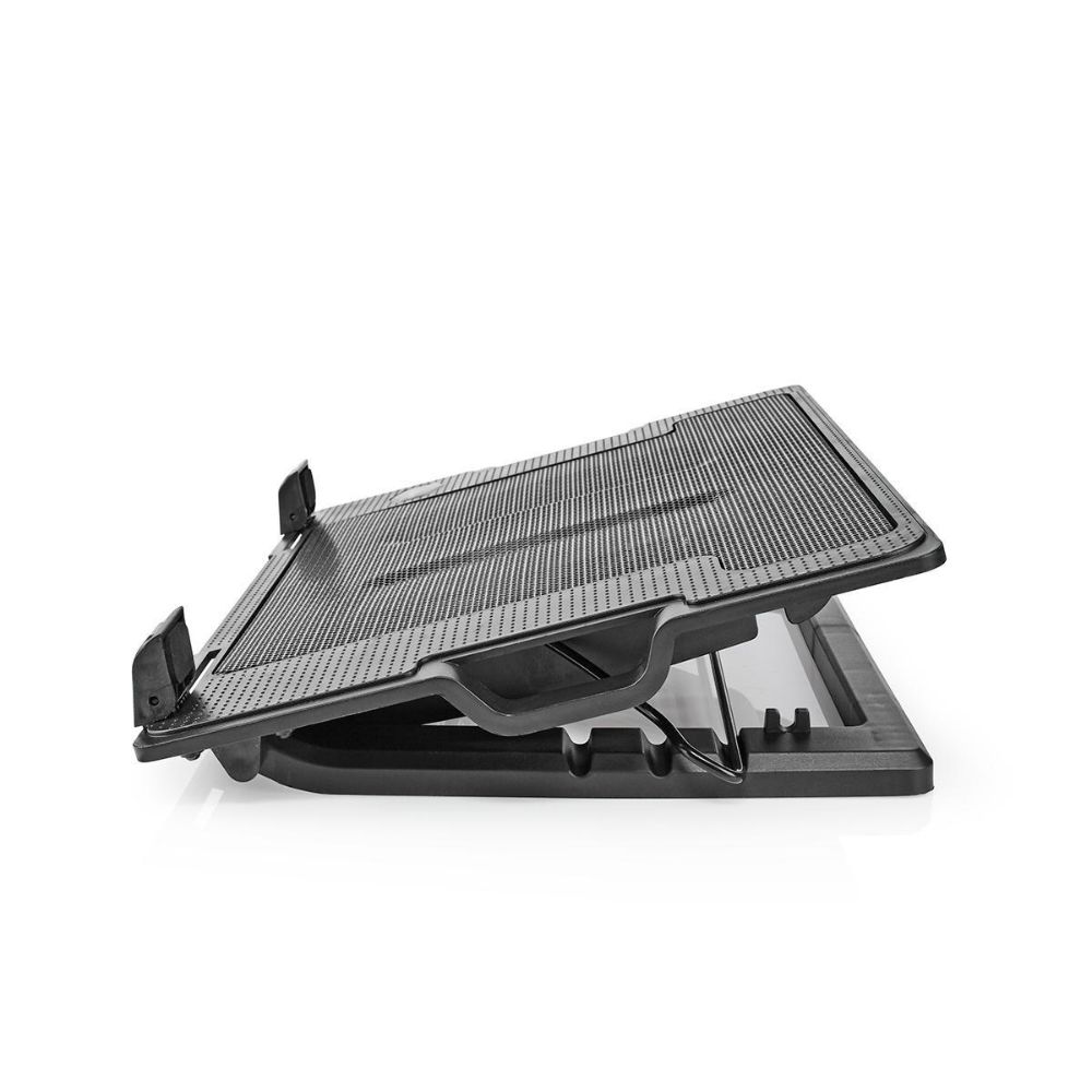 NEDIS Support ventilé haut de gamme pour ordinateur portable jusqu'à 18" - 2 Ventilateurs 140 mm LED - Hub USB - Noir