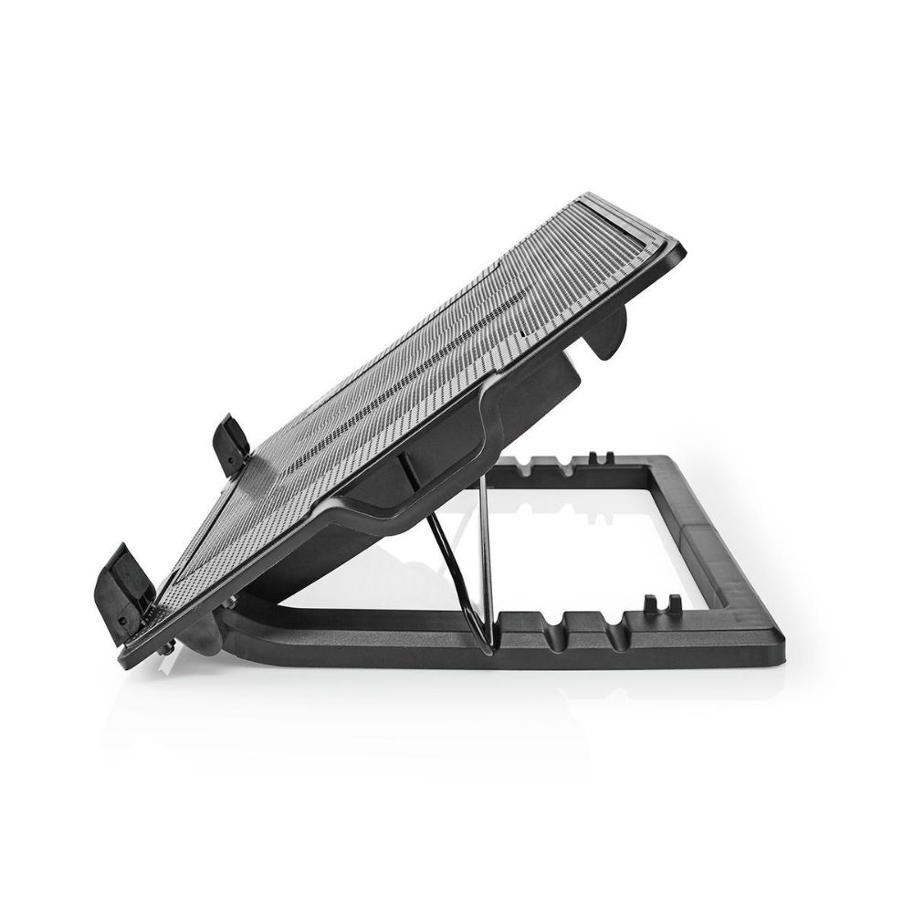NEDIS Support ventilé haut de gamme pour ordinateur portable jusqu'à 18" - 2 Ventilateurs 140 mm LED - Hub USB - Noir