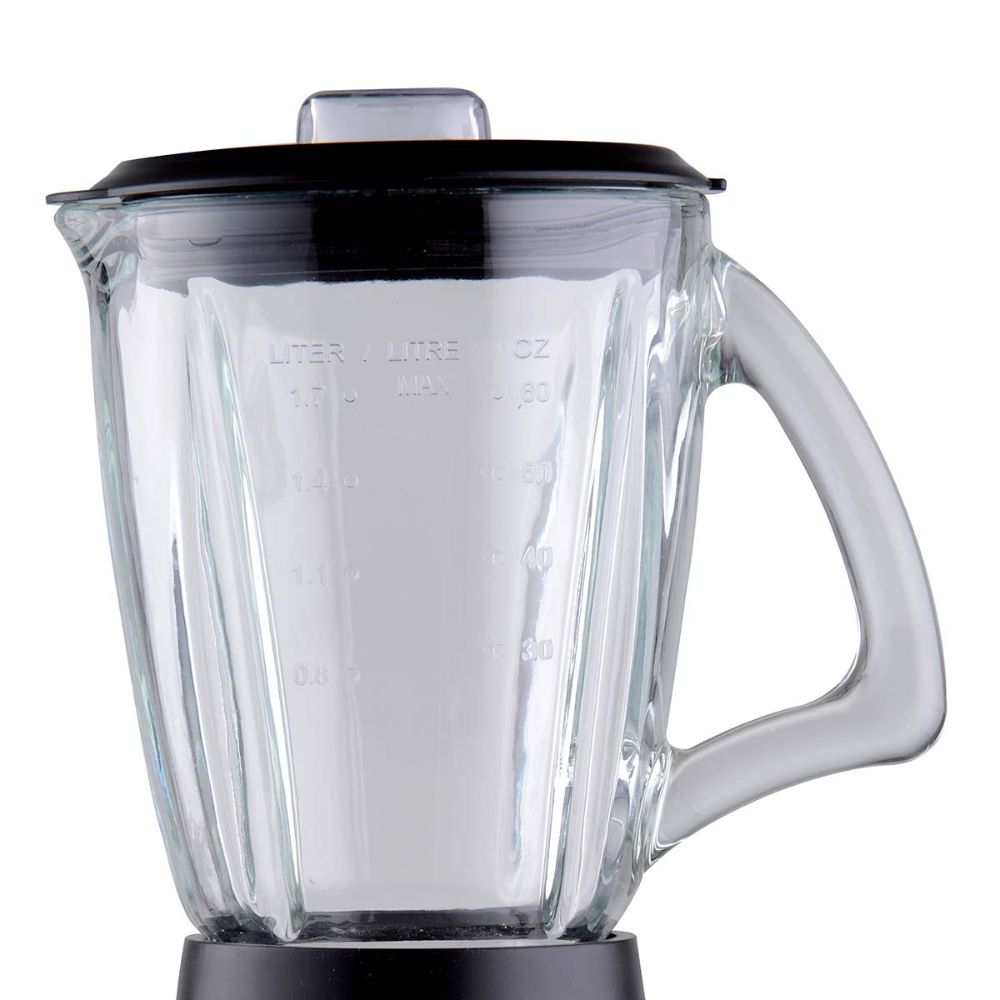 TREBS Blender avec robinet Tap / Comfortjuice - Bol en verre 1,7 L - 3 Réglages & Fonctions - Boîtier Acier Inoxydable