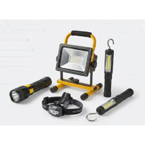 ALECTO Lampe de poche LED rechargeable et veilleuse automatique - Induction - Éclairage d'urgence - Blanc